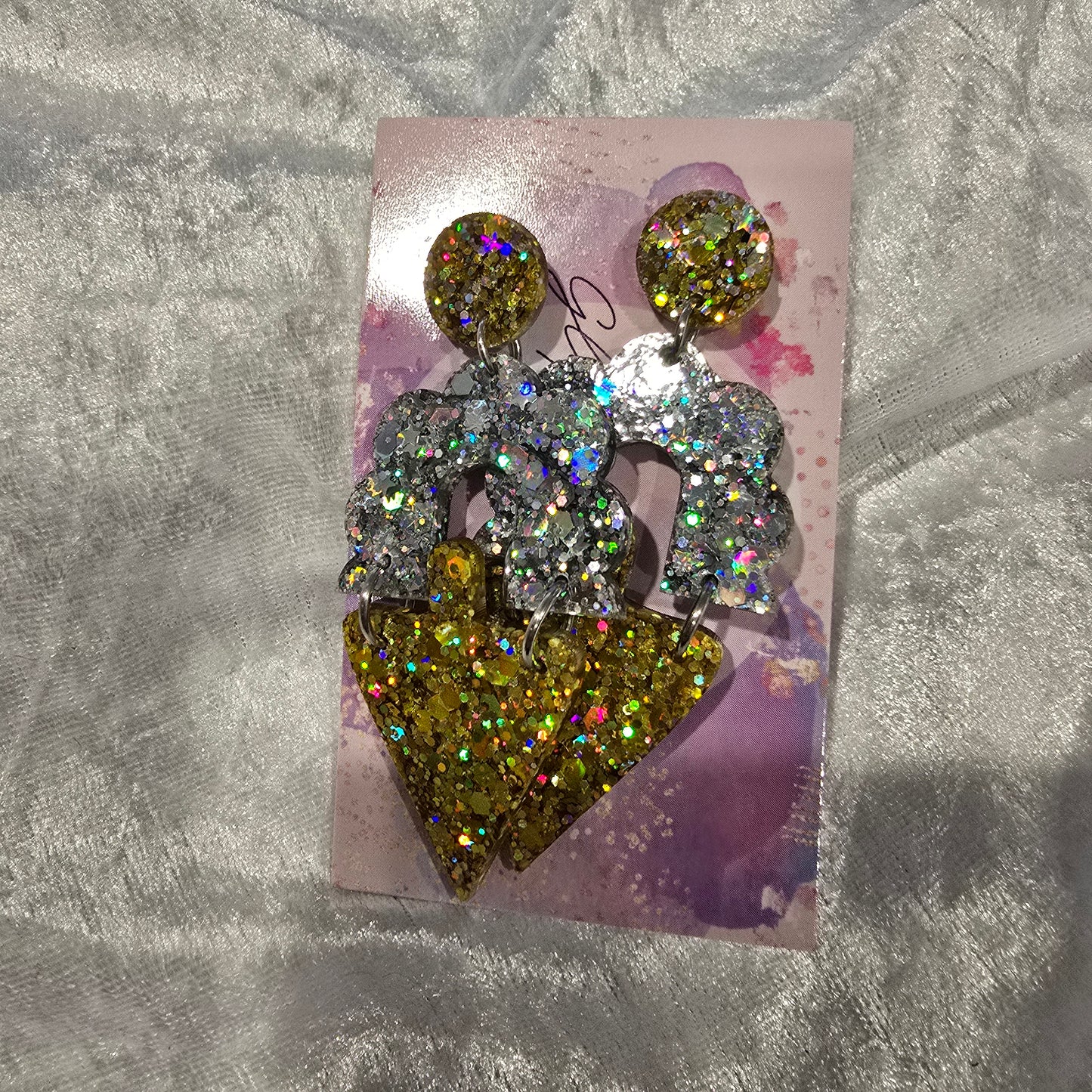 Abstract #38 Dangle Earrings