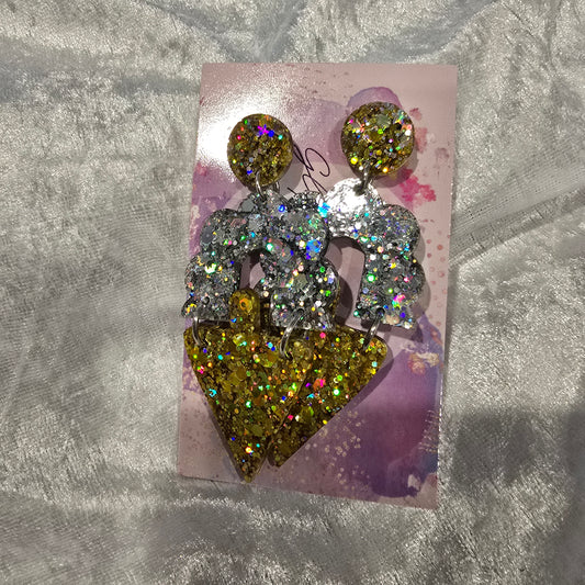 Abstract #38 Dangle Earrings