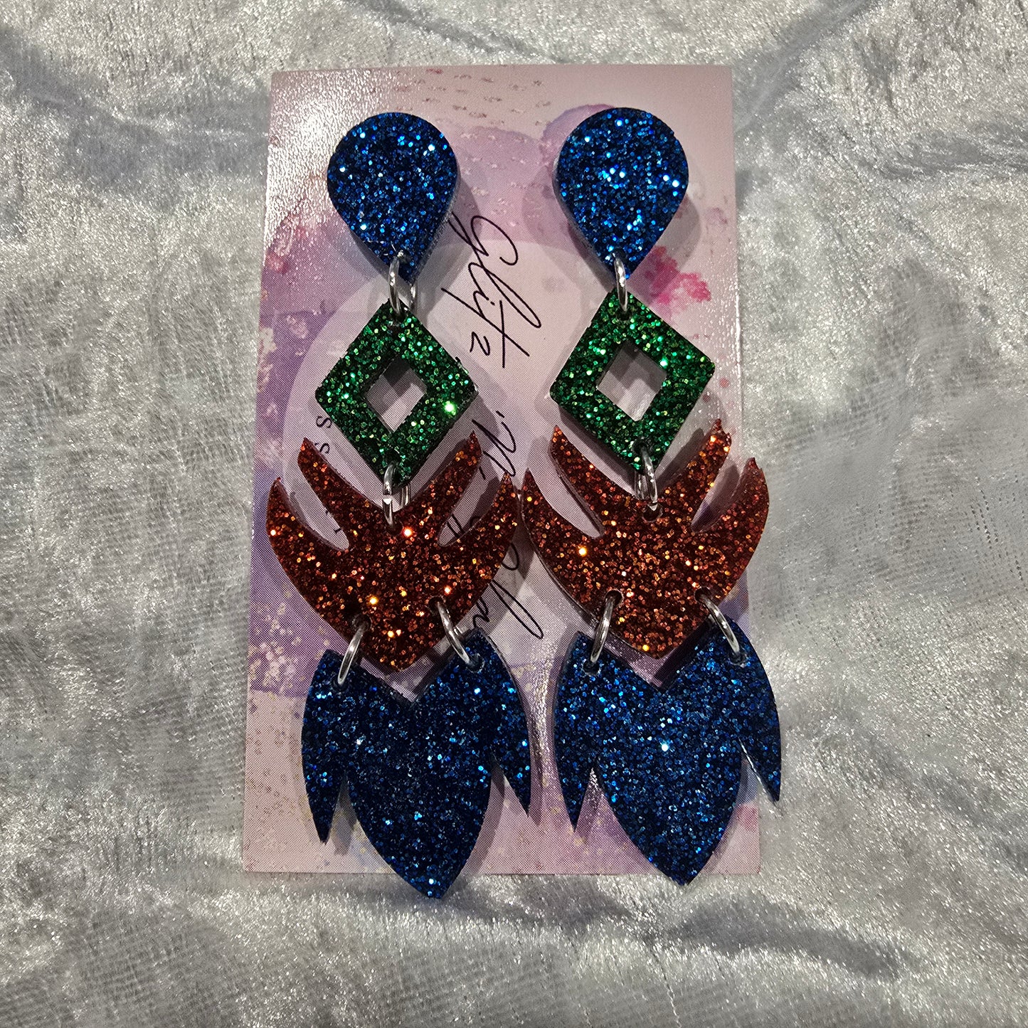 Abstract #9 Dangle Earrings