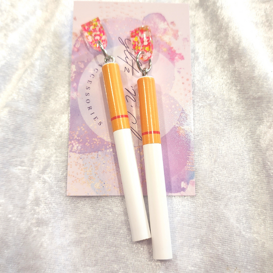 Cigarette Earrings