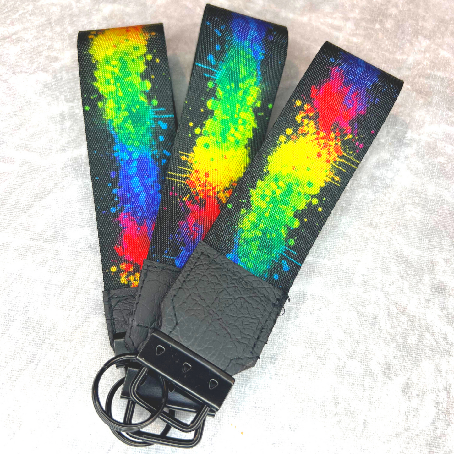 Rainbow Splash Wristlet