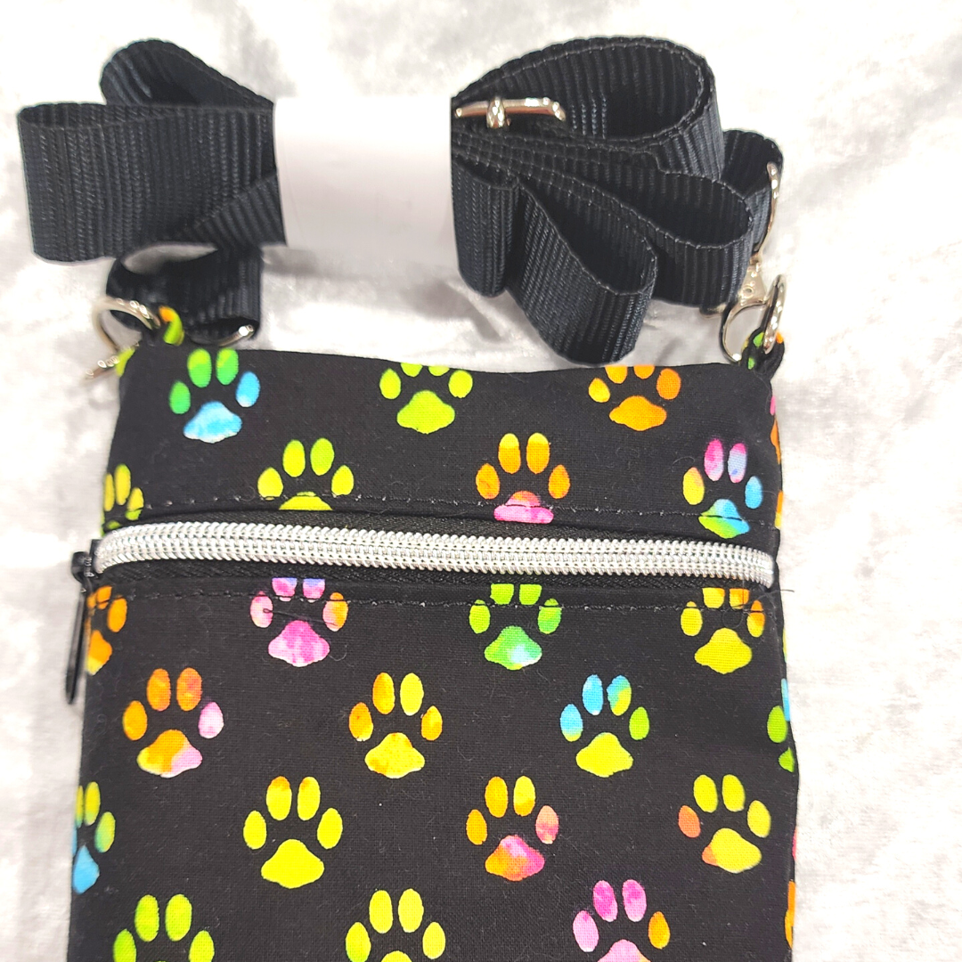 Paw Print Glitz Phone Bag