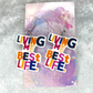 Living My Best Life Slogan Earrings