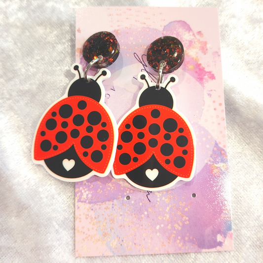 Lady Bug Earrings