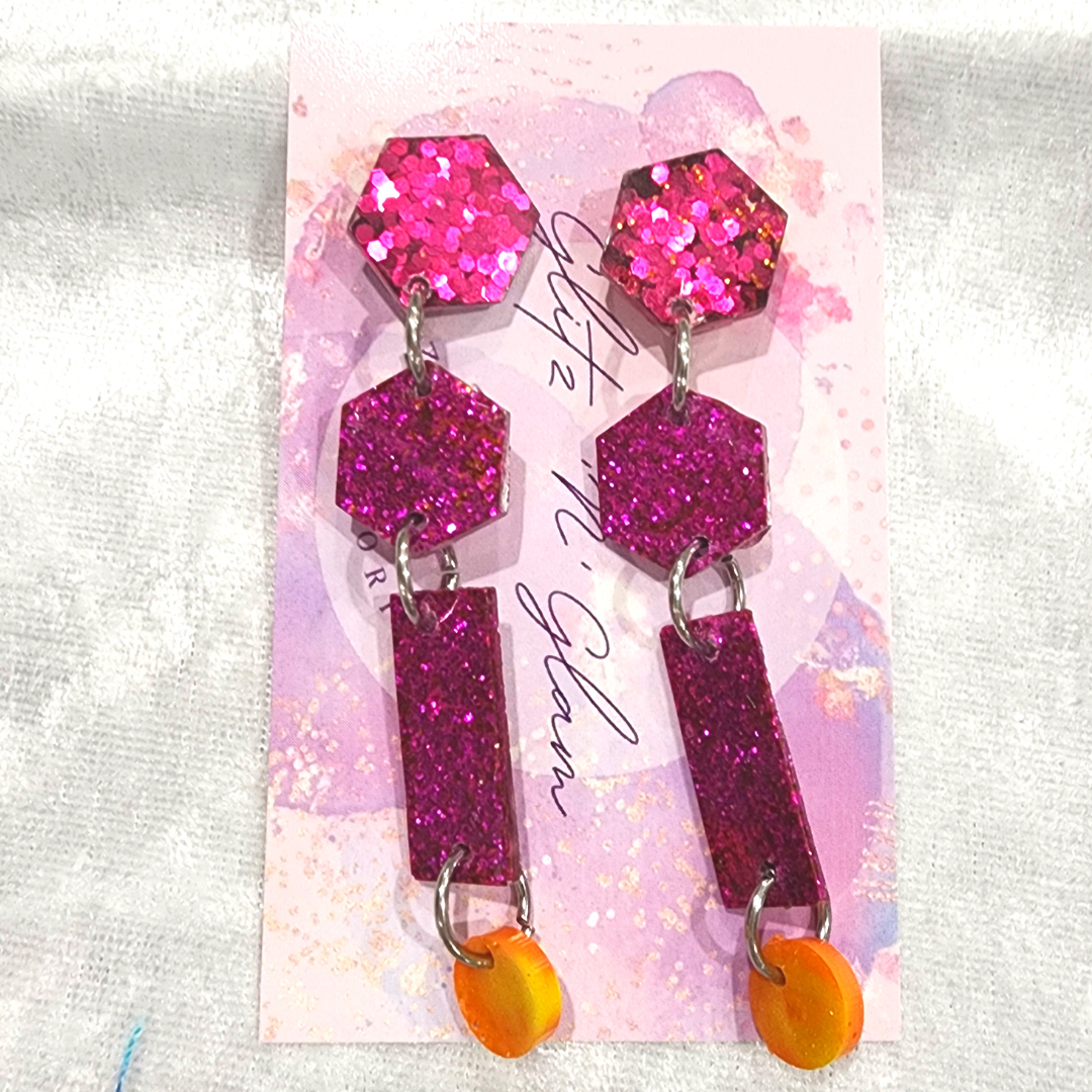 Mixed Shapes #35  Dangle Earrings