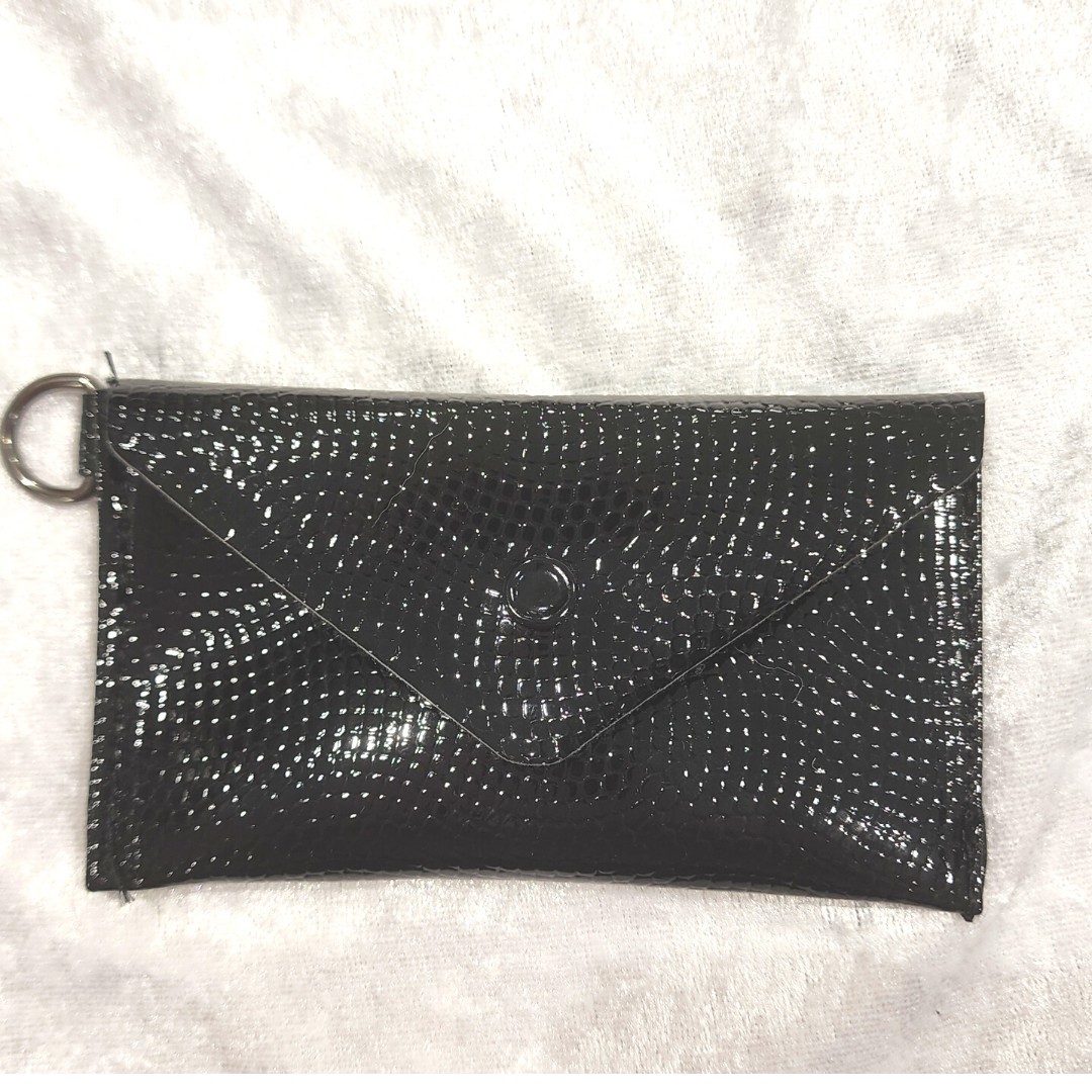 Black Patent Glitz Coin Purse