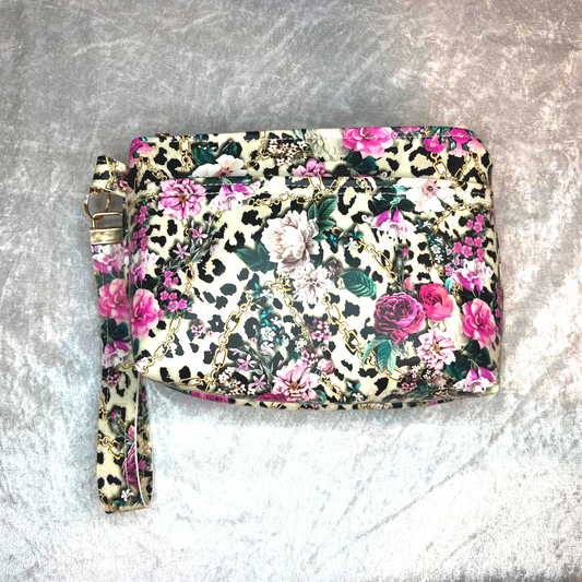 Leopard Dreams Glam Wristlet Pouch