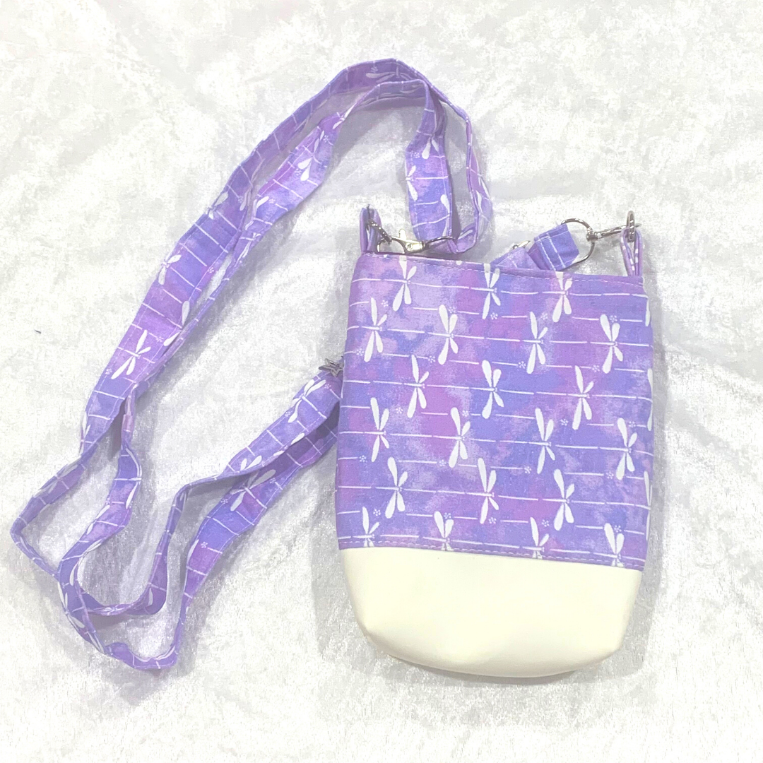 Purple Dragonfly Glitz Phone Bag