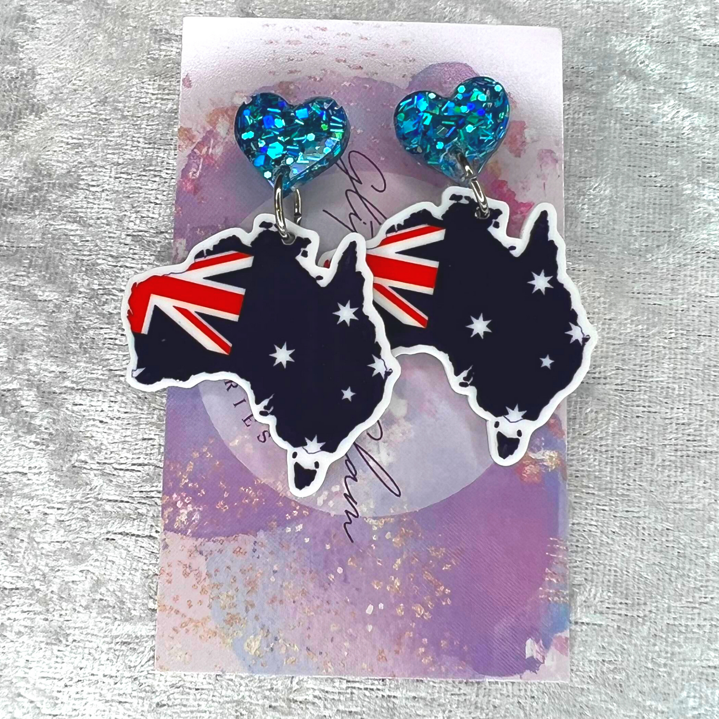 Australia Day Earrings style #2