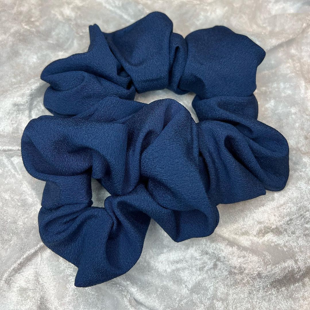 Navy Blue Scrunchie