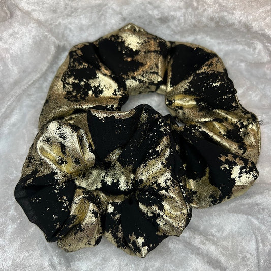 Gold & Black Scrunchie