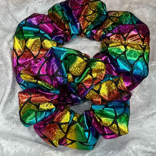 Rainbow Mermaid Scrunchie