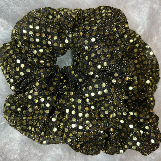 Gold Speckles Scrunchies