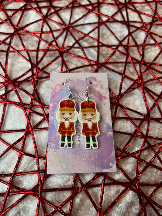 Nutcracker Christmas Earrings