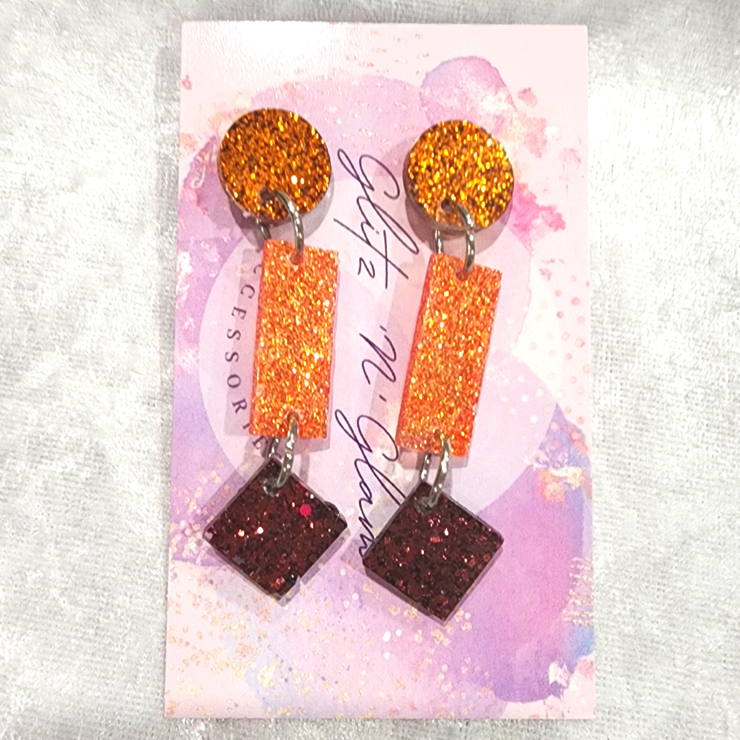 Mixed Shapes #35  Dangle Earrings