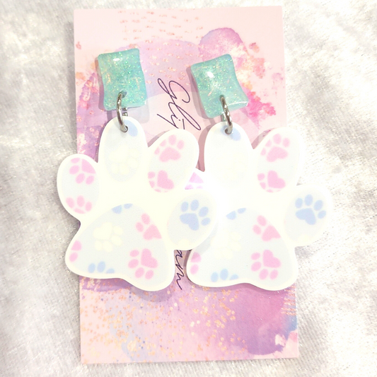 Paw Print Earrings