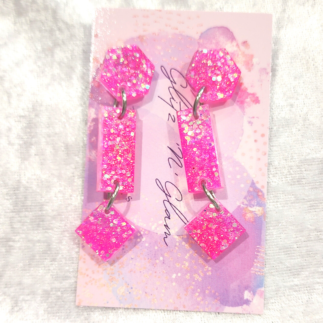 Mixed Shapes #35  Dangle Earrings