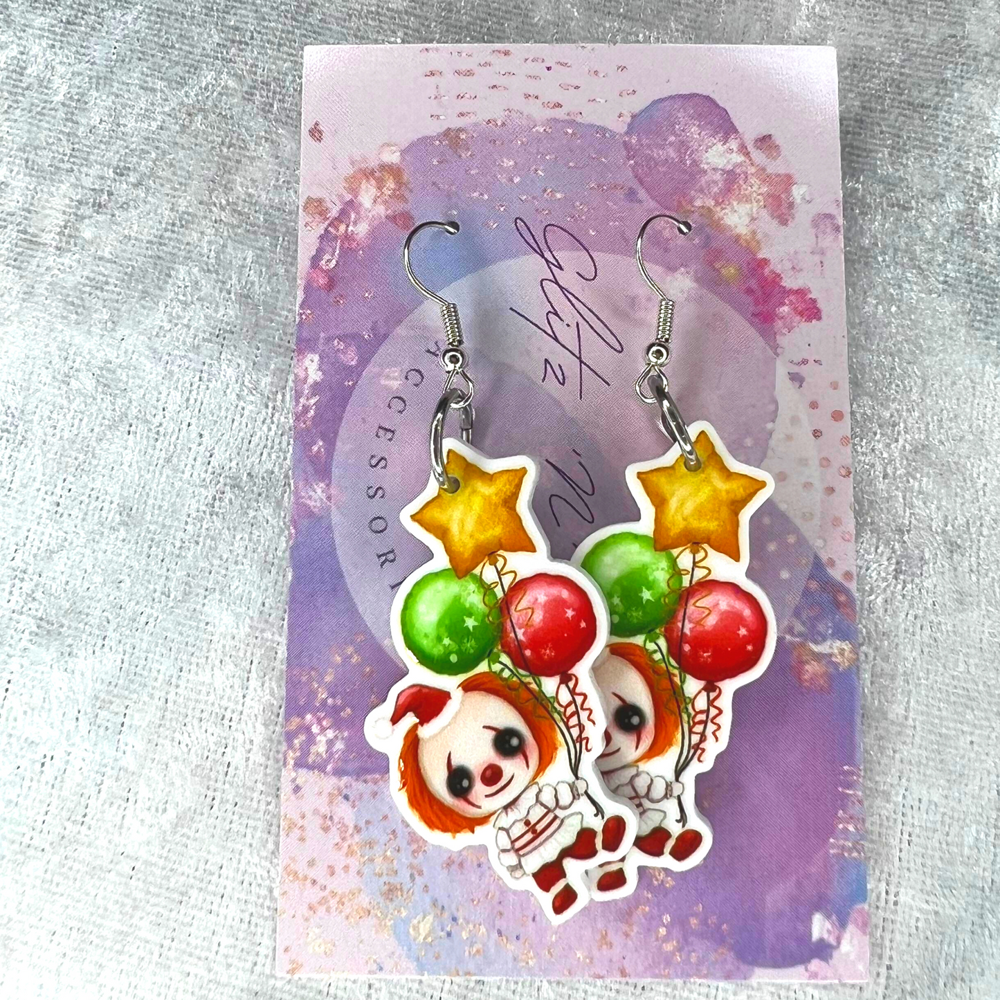 Creepy Clown Earrings