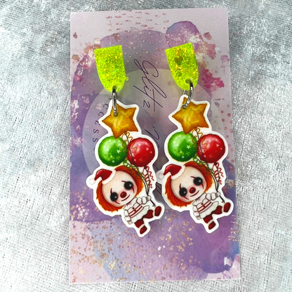 Creepy Clown Earrings