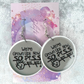 We're Grown Ups Now Slogan Earrings