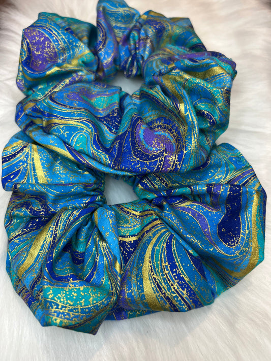 Peacock Fantasy Scrunchie