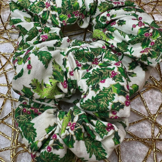 Mistletoe Christmas Scrunchie