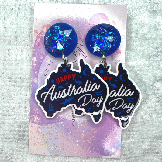 Australia Day Earrings