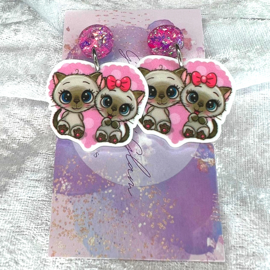 Cute Kittens Earrings