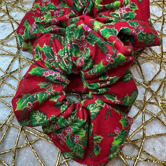 Deck the Halls Christmas Scrunchie