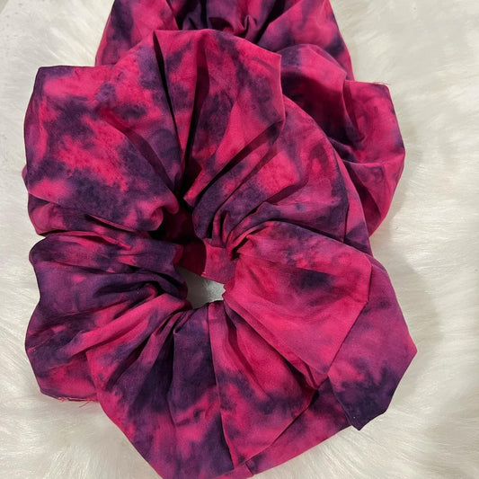 Pink & Purple Tie Dye Scrunchie